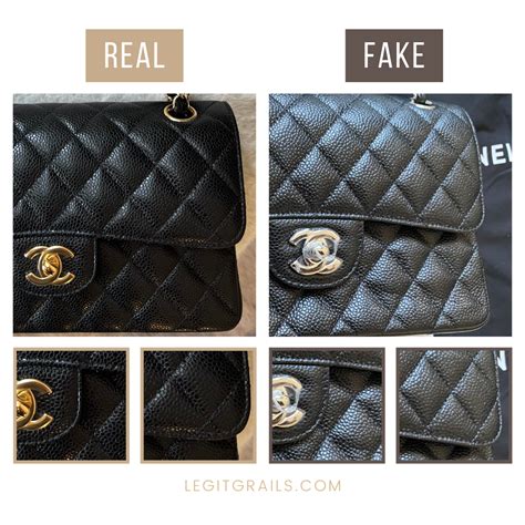 chanel classic flap bag caviar fake|Don’t Be Fooled: Dissecting Fake Chanel .